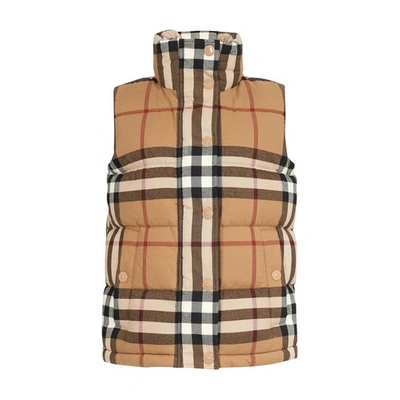Shop Burberry The Ford Puffer In Birch Brown Ip Pttn