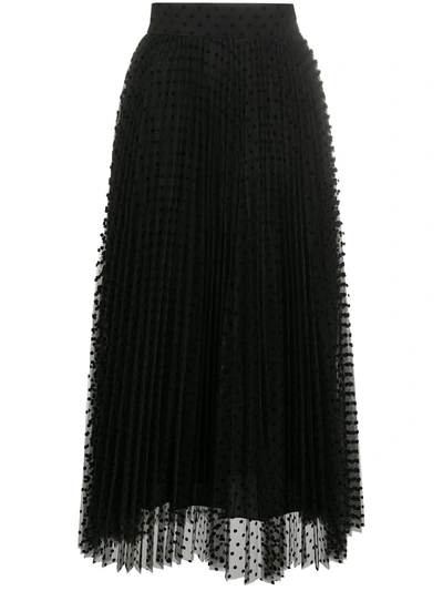 Shop Zimmermann Lucky Pleated Ballet Skirt In Black