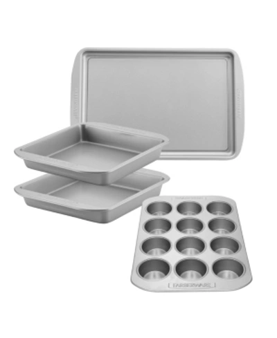 Shop Farberware 4-piece Bakeware Set In Gray