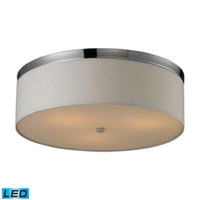 Elk Lighting Flushmounts 3 Light Flushmount In Polished Chrome In Chrome