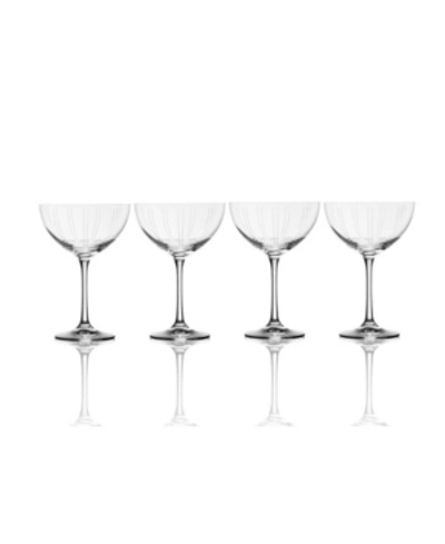 Shop Mikasa Berlin Champagne Saucer Glass Set Of 4, 11.5 oz In Clear