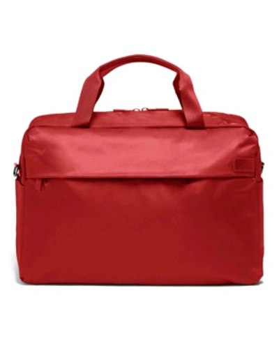 Shop Lipault City Plume Duffle Bag In Cherry Red