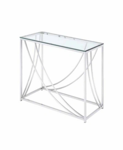 Shop Coaster Home Furnishings Malibu Rectangular Sofa Table With Swoop Accents In Silver