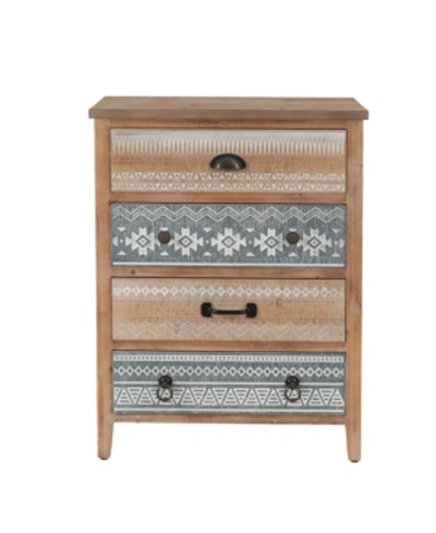 Shop Luxen Home 4 Drawer Accent Chest In Brown