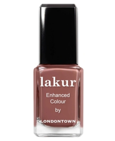 Shop Londontown Lakur Enhanced Color Nail Polish, 0.4 oz In Mudslide