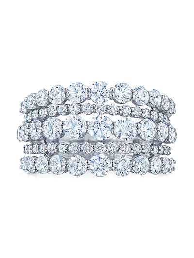 Shop Kwiat Women's Lyrc 18k White Gold & Diamond 5-row Ring