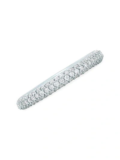 Shop Kwiat Women's Moonlight 18k White Gold & Diamond Pavé Slim Ring