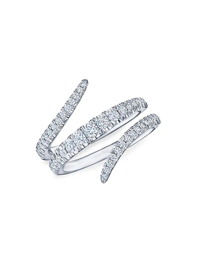 Shop Kwiat Vine 18k White Gold & Diamond Wrap Ring