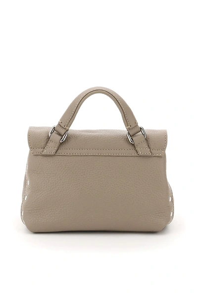 Shop Zanellato Daily Postina Baby Bag In Grey,beige