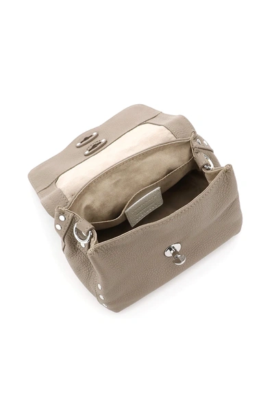 Shop Zanellato Daily Postina Baby Bag In Grey,beige