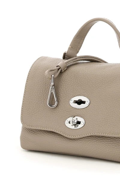 Shop Zanellato Daily Postina Baby Bag In Grey,beige