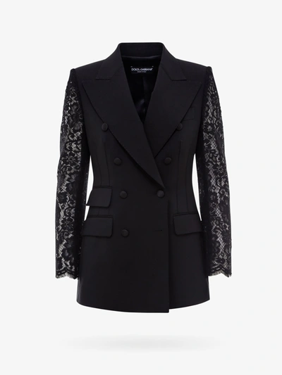 Shop Dolce & Gabbana Blazer In Black