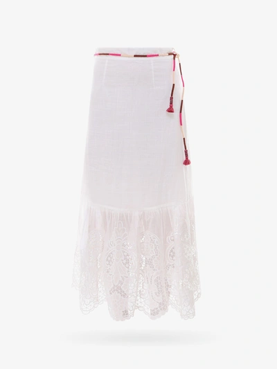 Shop Zimmermann Skirt In White