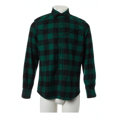 Pre-owned Valentino Wool Shirt In Green