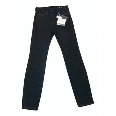 Pre-owned Max Mara Slim Jeans In Black