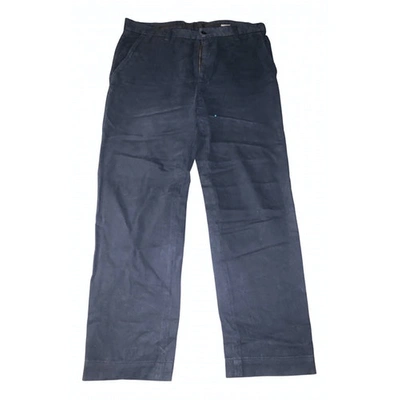 Pre-owned Mason Trousers In Blue