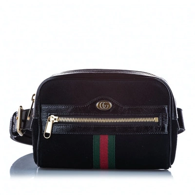 Pre-owned Gucci Leather In Black