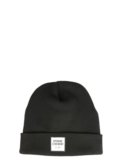Shop Opening Ceremony Knitted Hat In Nero