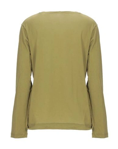 Shop Massimo Alba T-shirts In Military Green
