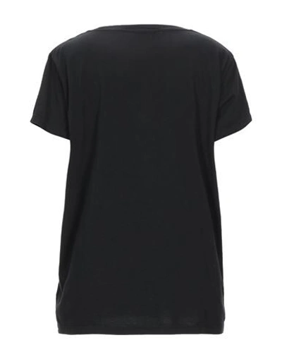 Shop M Missoni Woman T-shirt Black Size L Cotton
