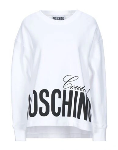 Shop Moschino Sweatshirts In White