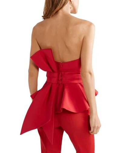Shop Brandon Maxwell Tube Tops In Red