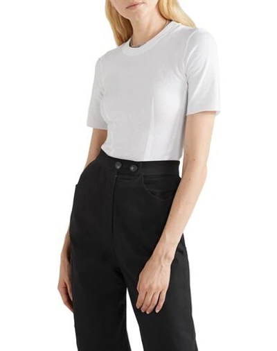 Shop Rta Woman T-shirt White Size Xs Viscose, Polyamide, Elastane