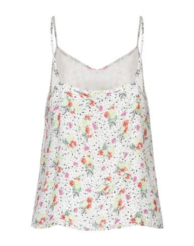 Essentiel Antwerp Floral-print Ruffle Camisole In White