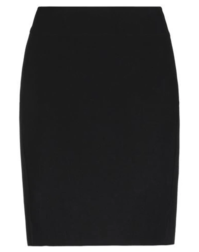 Shop Agnona Knee Length Skirts In Black
