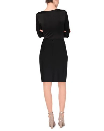 Shop Agnona Knee Length Skirts In Black