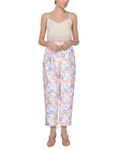 Shop Kenzo Woman Pants Ivory Size 10 Polyester, Polyamide, Elastane