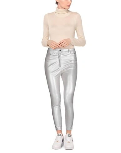 Shop Atos Lombardini Woman Pants Light Grey Size 8 Polyester, Polyurethane