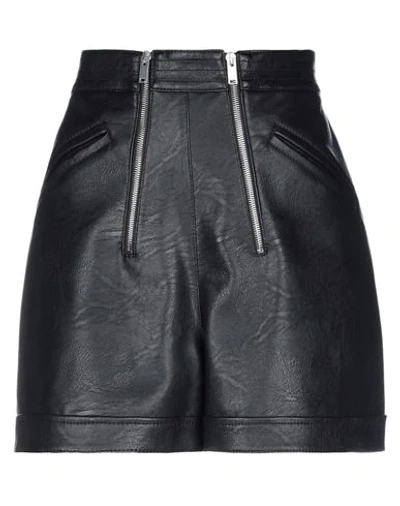 Shop Stella Mccartney Woman Shorts & Bermuda Shorts Black Size 6-8 Polyester, Viscose, Polyurethane