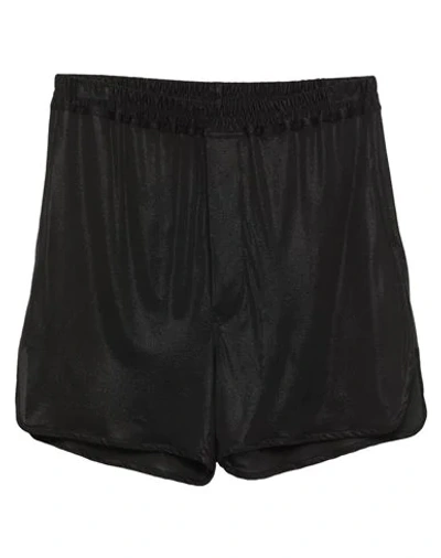 Shop Rick Owens Woman Shorts & Bermuda Shorts Black Size 6 Viscose