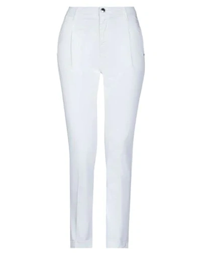 Shop Yes Zee By Essenza Woman Pants White Size 30 Cotton, Elastane