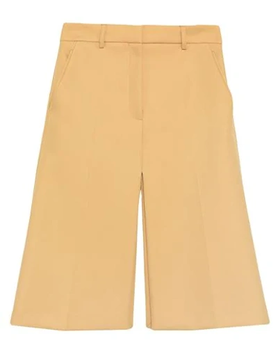Shop Stella Mccartney Woman Midi Skirt Ocher Size 6-8 Polyester In Yellow