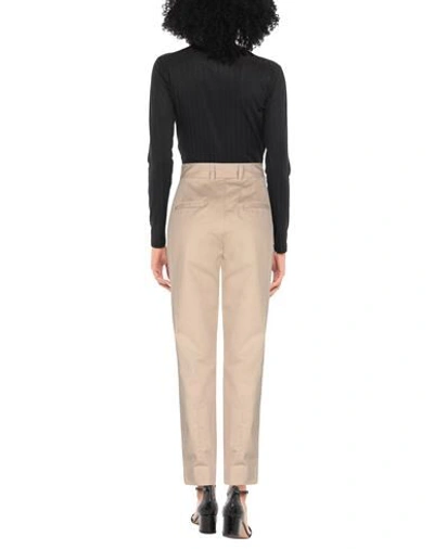 Shop Dolce & Gabbana Woman Pants Beige Size 14 Cotton, Elastane