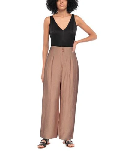 Shop Maison Scotch Pants In Light Brown