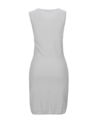 Shop Iris Von Arnim Short Dresses In Light Grey