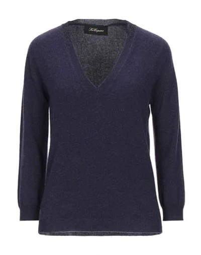 Shop Les Copains Sweaters In Dark Purple