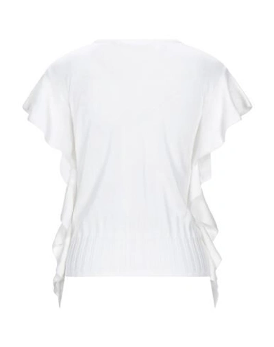 Shop Love Moschino Woman Sweater White Size 10 Viscose, Polyamide