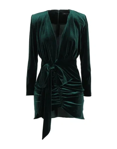 Shop Actualee Short Dresses In Dark Green