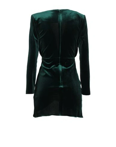 Shop Actualee Short Dresses In Dark Green