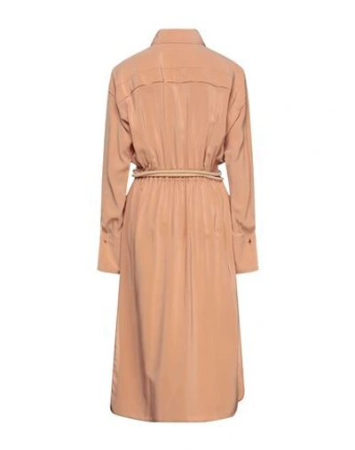Shop Fendi Midi Dresses In Blush