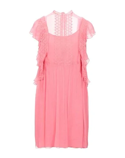 Shop Alberta Ferretti Woman Mini Dress Pink Size 6 Acetate, Elastane