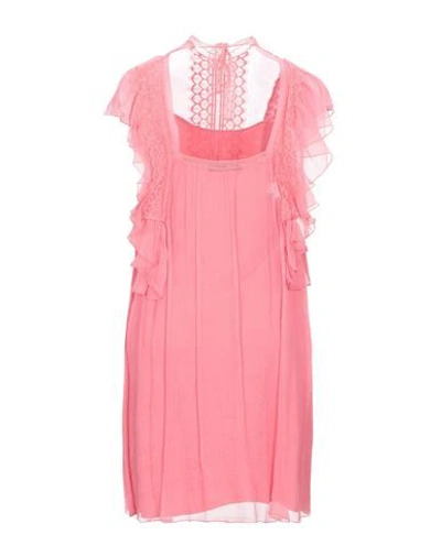 Shop Alberta Ferretti Woman Mini Dress Pink Size 6 Acetate, Elastane