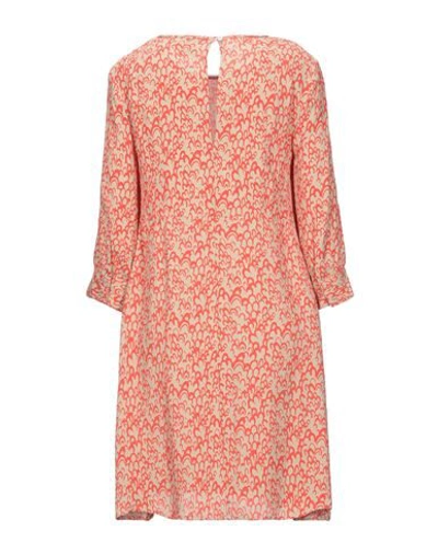 Shop Attic And Barn Woman Mini Dress Orange Size 6 Viscose