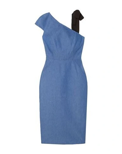 Shop Arias Midi Dresses In Blue