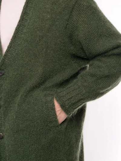 Shop Undercover Mohair Wool Cardigan In Green