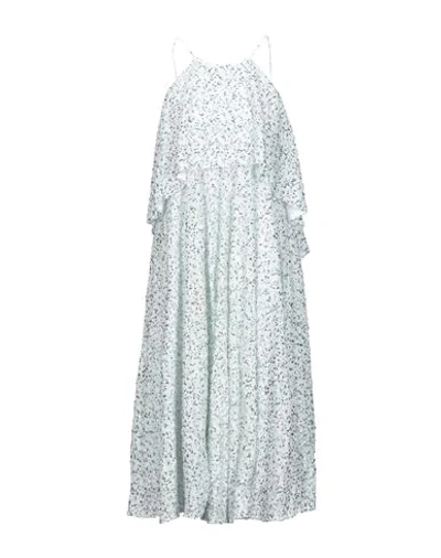 Shop Halpern Woman Midi Dress White Size 10 Polyester